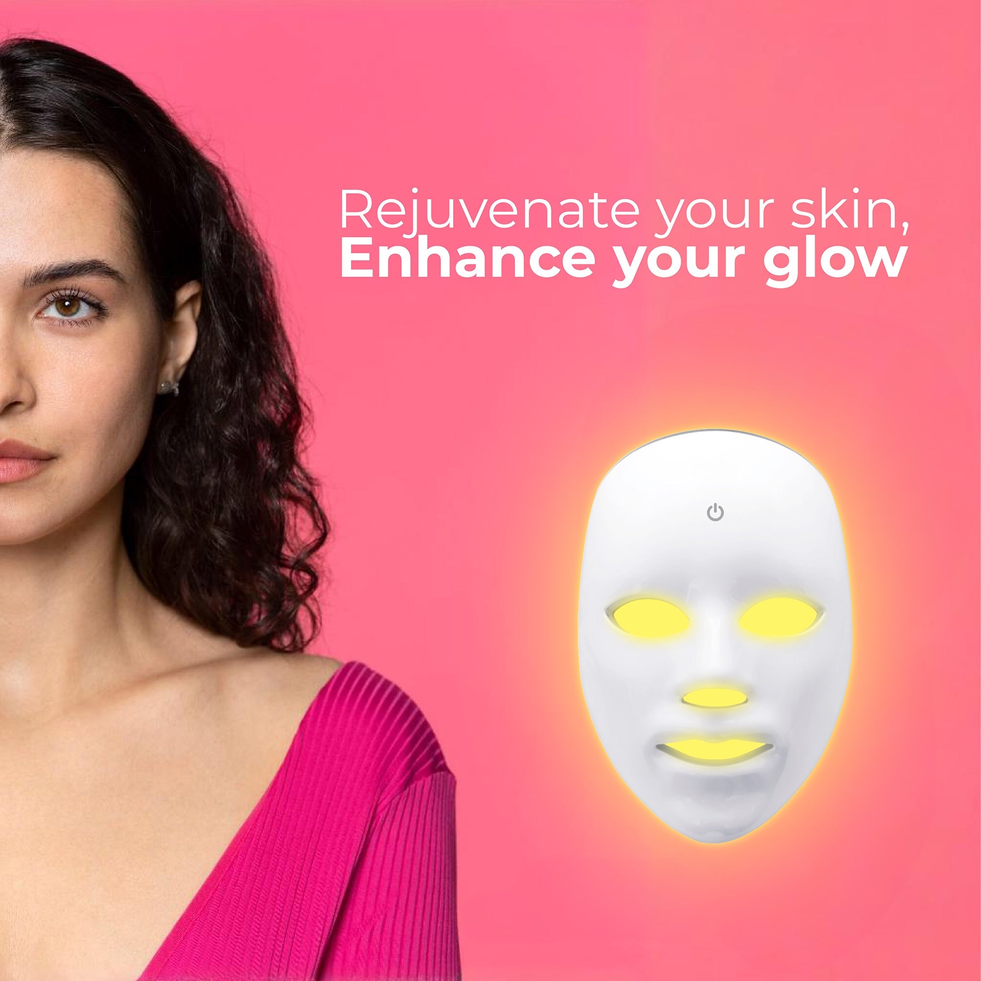 7-in-1 LED Light Therapy Face Mask – Advanced Skincare at Home!