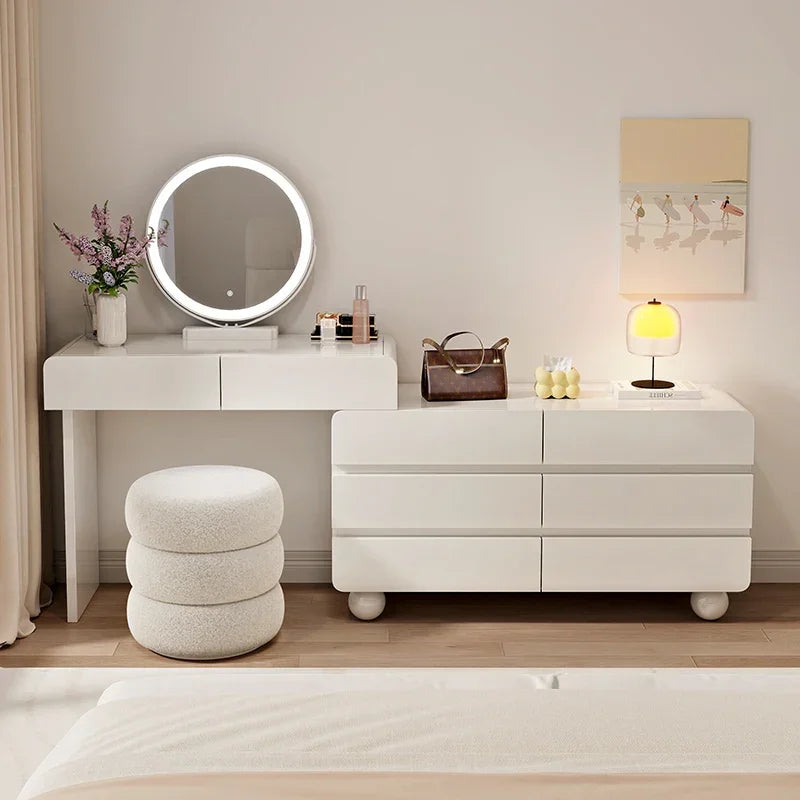 Luxury Dressing table Makeup vanity makeup desk illuminated makeup dressing table Suspended nightstands Room Furniture