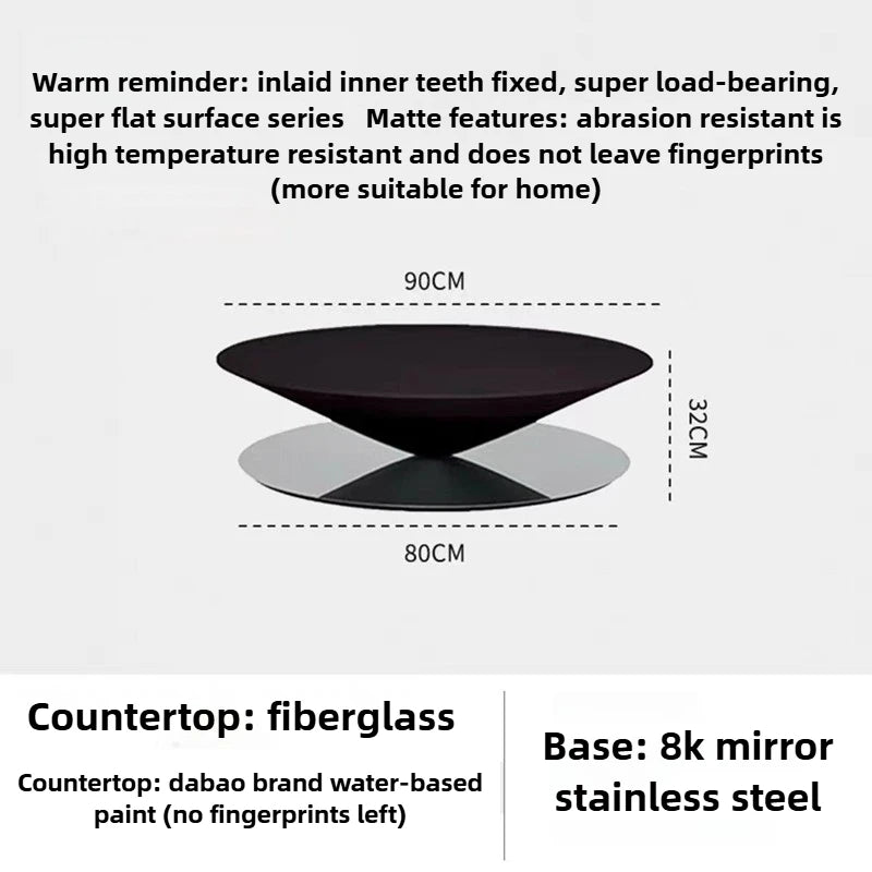 Flying Saucer Coffee Table Living Room Modern Decor Round Tea Table Hall Nordic Design Center Tables Coffee Home Furniture