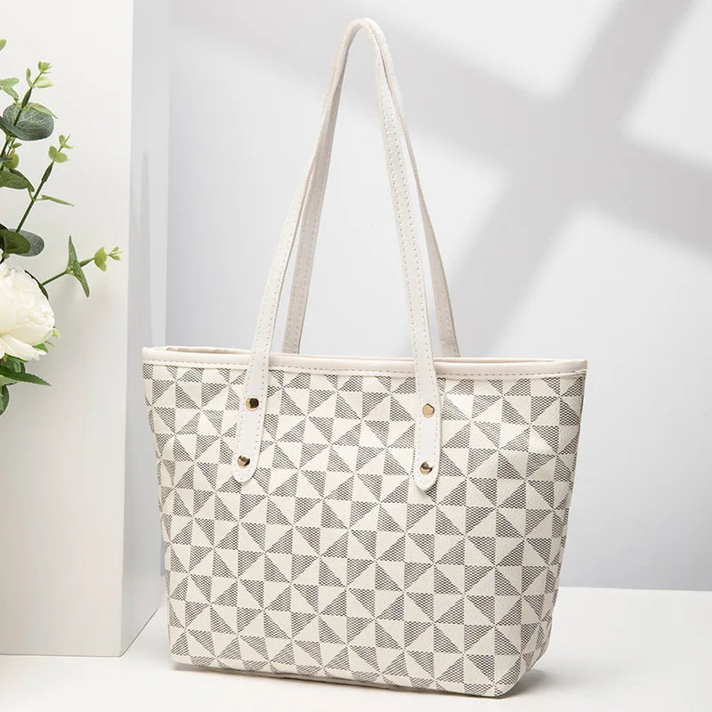 Women's bag bag women's 2023 new embossed floral handbag shopping bag versatile large capacity bucket bag