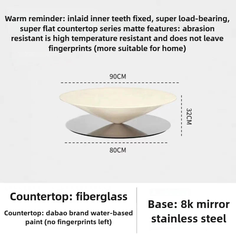 Flying Saucer Coffee Table Living Room Modern Decor Round Tea Table Hall Nordic Design Center Tables Coffee Home Furniture