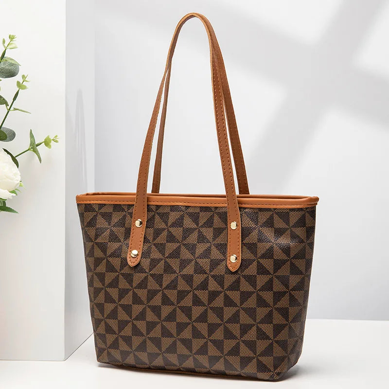 Women's bag bag women's 2023 new embossed floral handbag shopping bag versatile large capacity bucket bag