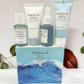 Korean Skin Care Centella Travel Kit Toner, Ampoule, Soothing Cream, Cleansing Oil, Foam, Basic Skincare Box 5pcs Set Gift Set