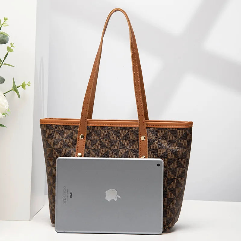 Women's bag bag women's 2023 new embossed floral handbag shopping bag versatile large capacity bucket bag