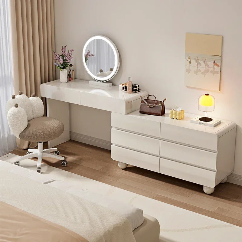 Luxury Dressing table Makeup vanity makeup desk illuminated makeup dressing table Suspended nightstands Room Furniture