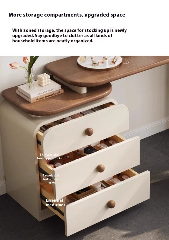 Modern Luxury Dressing Table Design Trendy Cream Style Glamour Vanity Table Space Saving Tocador De Maquillaje Bedroom Furniture