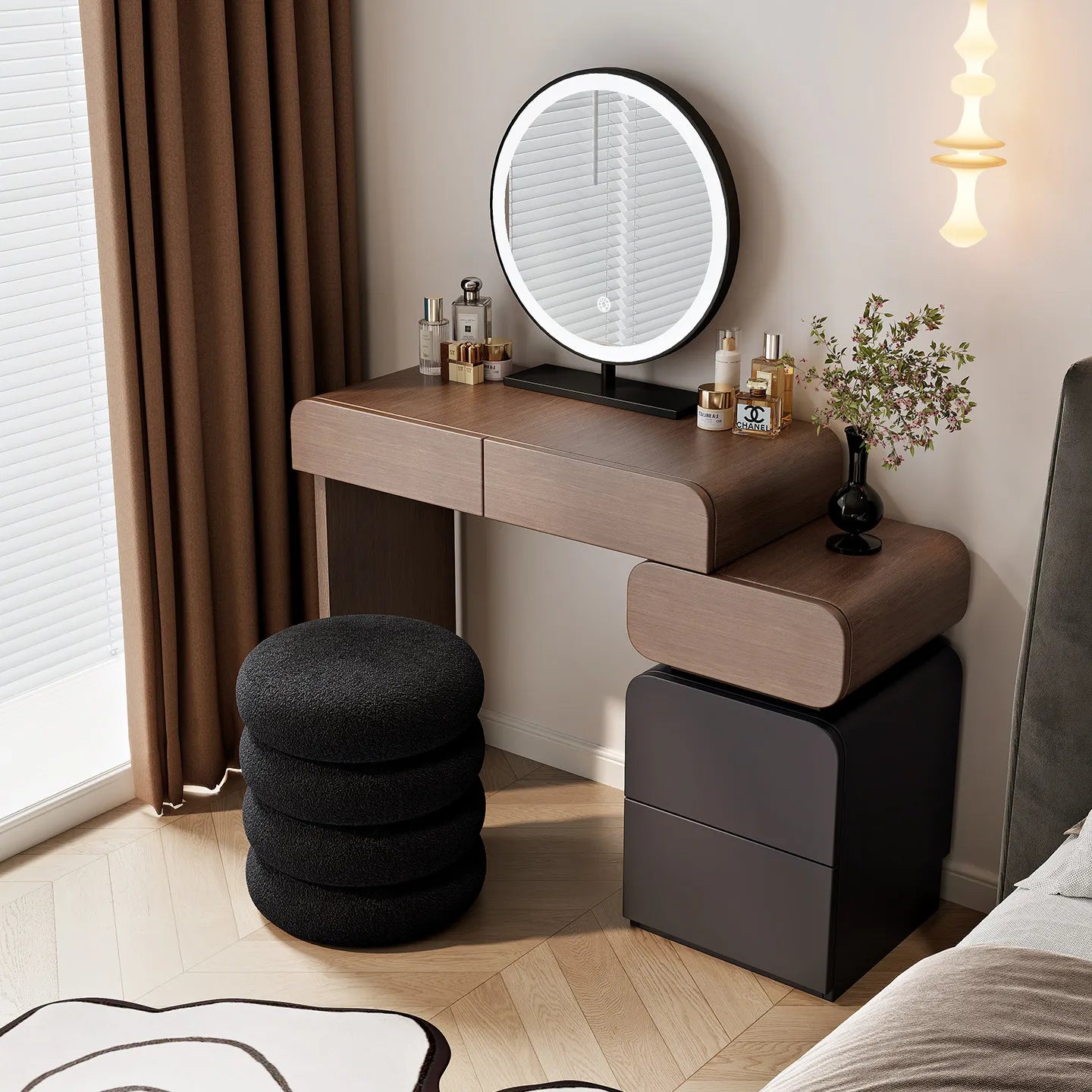 Suspended Dressing Table Mid Century Adult Toiletries Dressing Table Natural Comfortable Comoda Para O Quarto Storage Furniture