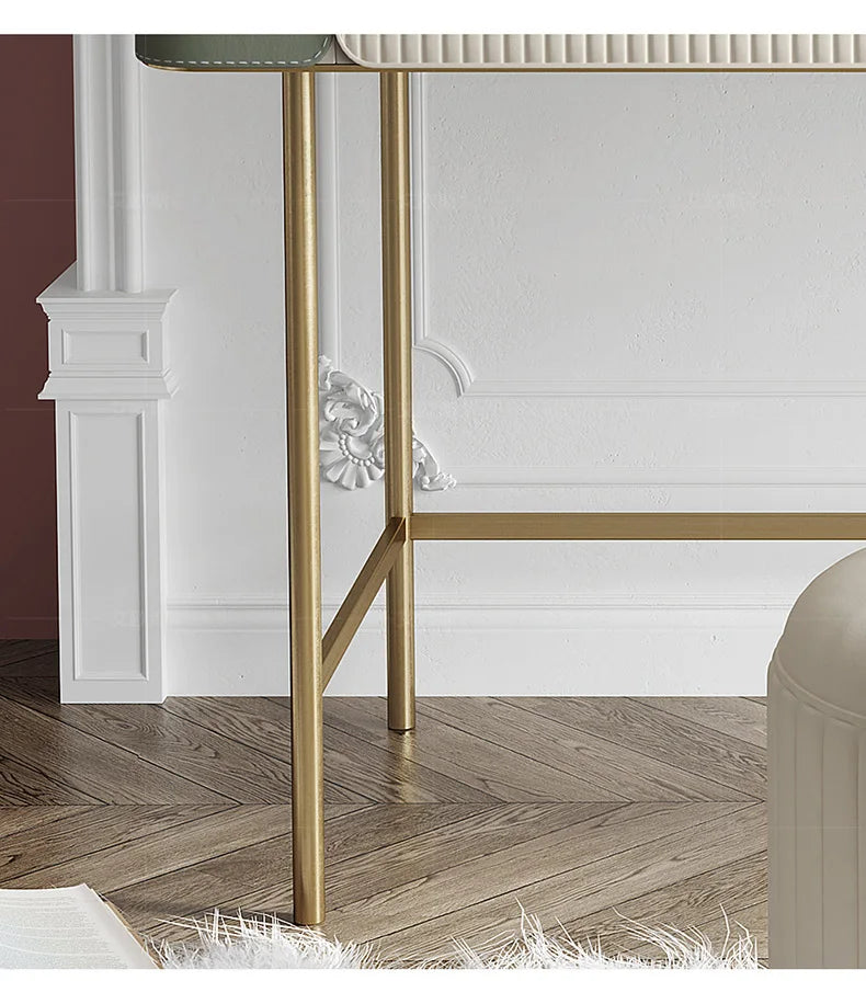 Modern Design Dressing Table Set Makeup Table with Drawers Dresser Table for Living Room