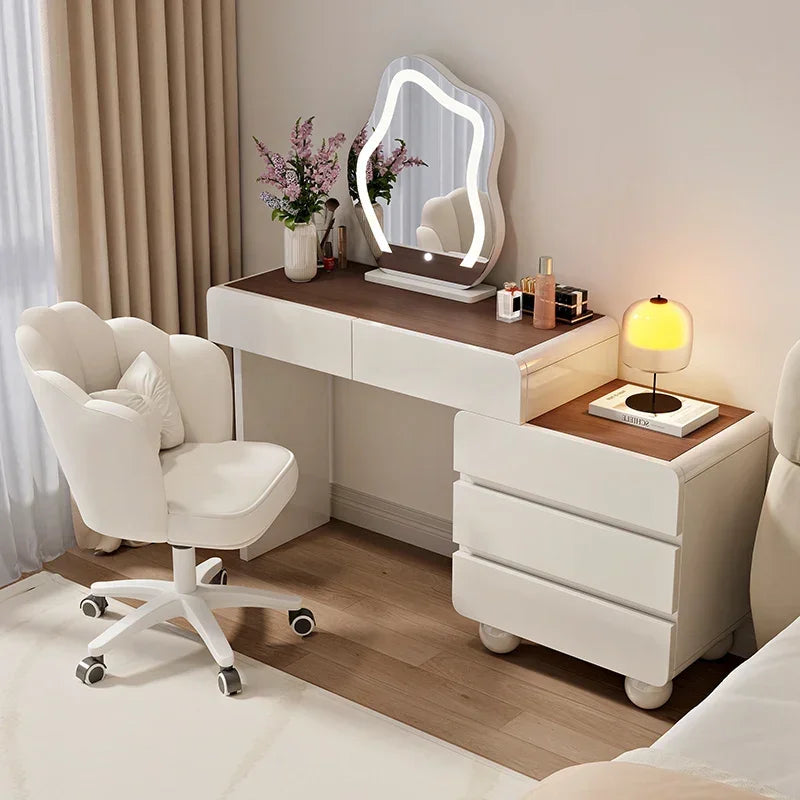 Luxury Dressing table Makeup vanity makeup desk illuminated makeup dressing table Suspended nightstands Room Furniture