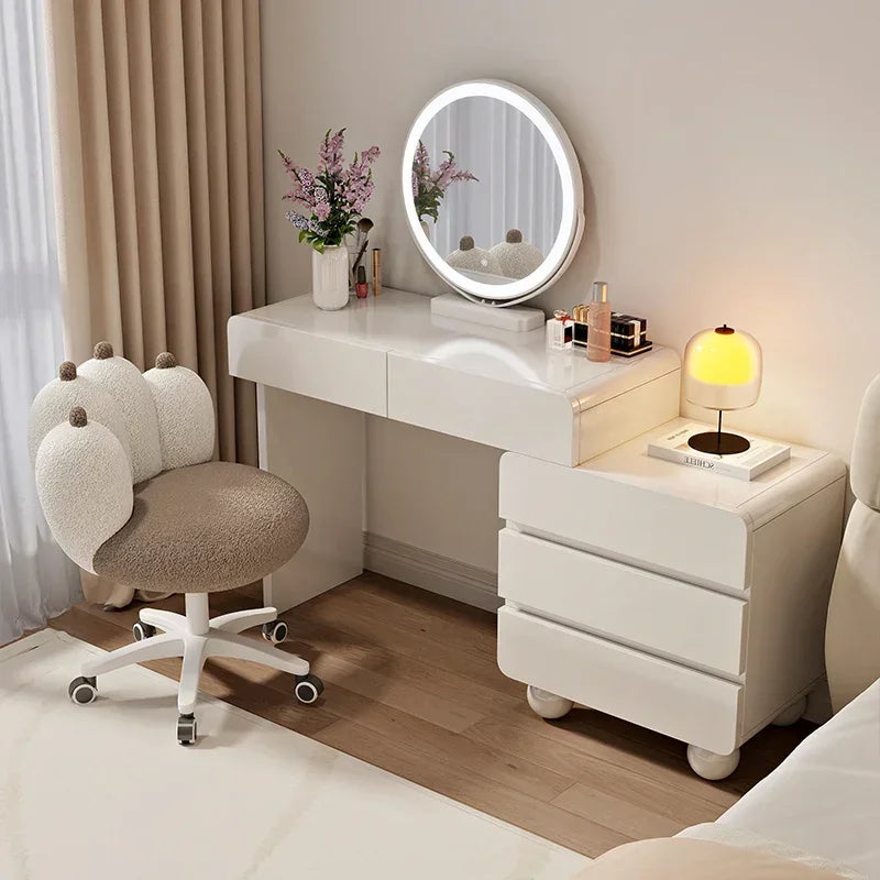 Luxury Dressing table Makeup vanity makeup desk illuminated makeup dressing table Suspended nightstands Room Furniture